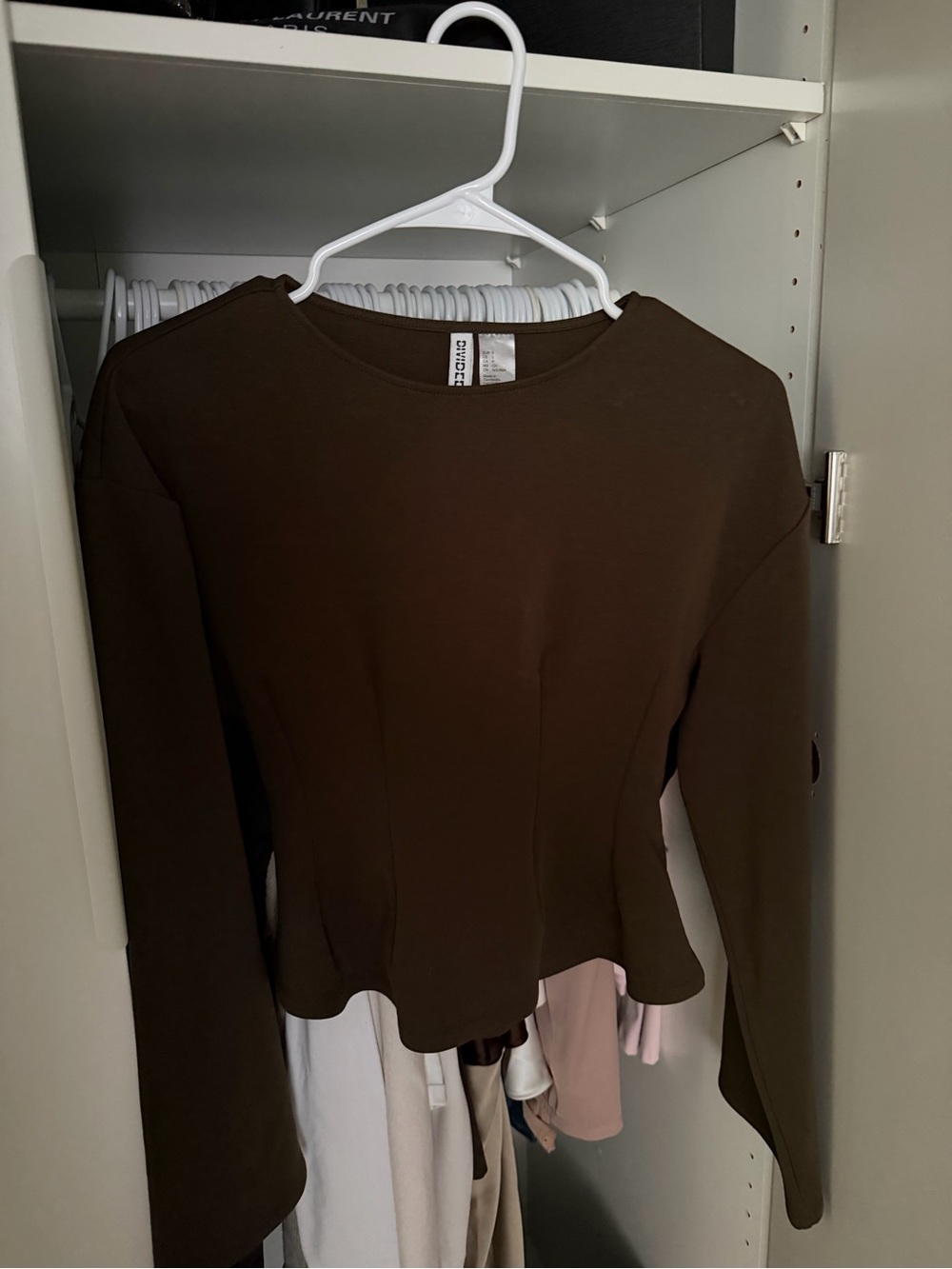 H&M Long Sleeve Top in kaki